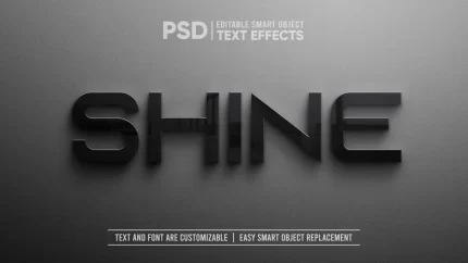 3d realistic elegant black ceramic text editable smart object mockup 1 - title:graphic home - اورچین فایل - format: - sku: - keywords: p_id:353984