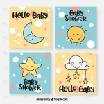 baby cards collection with cute elements crce87f483a size1.64mb - title:Home - اورچین فایل - format: - sku: - keywords:وکتور,موکاپ,افکت متنی,پروژه افترافکت p_id:63922