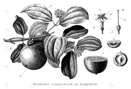 botanical illustration strychnine hand drawn vint crc10b7ef92 size17.45mb 1 - title:graphic home - اورچین فایل - format: - sku: - keywords: p_id:353984