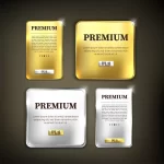 button set premium gold silver - title:Home - اورچین فایل - format: - sku: - keywords:وکتور,موکاپ,افکت متنی,پروژه افترافکت p_id:63922