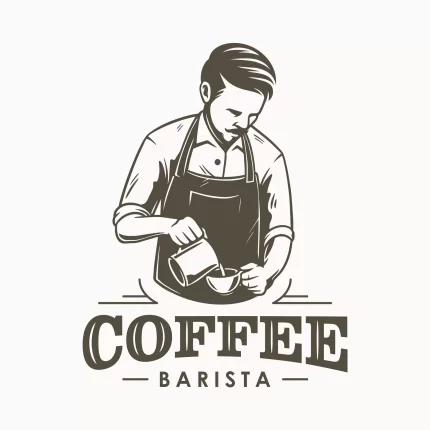 coffee barista bartender logo design crcb9cf1e17 size1.21mb - title:graphic home - اورچین فایل - format: - sku: - keywords: p_id:353984