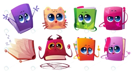 cute books characters with bookmarks glasses crc62a32ae4 size3.12mb - title:graphic home - اورچین فایل - format: - sku: - keywords: p_id:353984