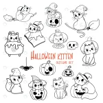 cute halloween cat cartoon outline doodle set vec crc8e95bfa6 size5.24mb 1 - title:Home - اورچین فایل - format: - sku: - keywords:وکتور,موکاپ,افکت متنی,پروژه افترافکت p_id:63922
