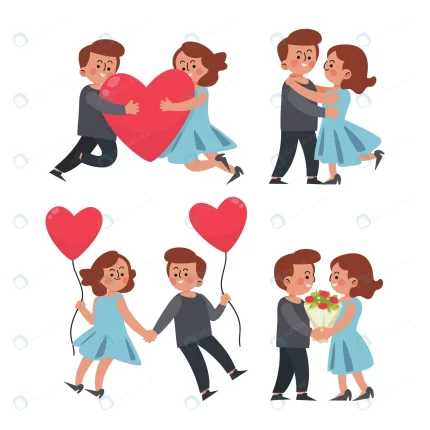 flat valentine s day couple pack crc5634cc9b size553.51kb - title:graphic home - اورچین فایل - format: - sku: - keywords: p_id:353984