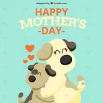 happy mother s day background with lovely dogs.jp crc2586fb87 size1.25mb - title:Home - اورچین فایل - format: - sku: - keywords:وکتور,موکاپ,افکت متنی,پروژه افترافکت p_id:63922