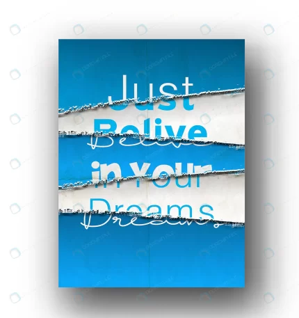 just belive your dream flyer poster cover design crce0511568 size8.88mb - title:graphic home - اورچین فایل - format: - sku: - keywords: p_id:353984