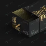 luxurious black golden gift box mockup crcd4b85faf size103.05mb - title:Home - اورچین فایل - format: - sku: - keywords:وکتور,موکاپ,افکت متنی,پروژه افترافکت p_id:63922