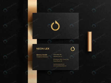 luxury business card mockup with letterpress logo crc42a20b0c size161.24mb - title:graphic home - اورچین فایل - format: - sku: - keywords: p_id:353984