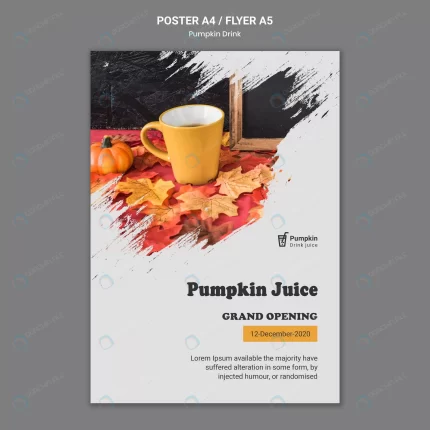pumpkin drink poster template crc004dcc82 size115.85mb - title:graphic home - اورچین فایل - format: - sku: - keywords: p_id:353984