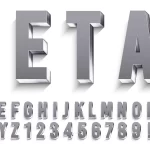 realistic metal font shiny metallic letters with crcc3238854 size1.93mb - title:Home - اورچین فایل - format: - sku: - keywords:وکتور,موکاپ,افکت متنی,پروژه افترافکت p_id:63922