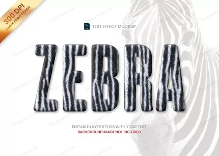 zebra striped fur animal pattern text effect psd crc52536045 size11.15mb - title:graphic home - اورچین فایل - format: - sku: - keywords: p_id:353984