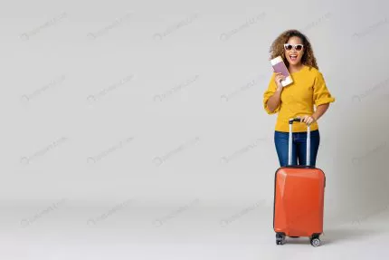 african american woman tourist with luggage holdi crcba17f121 size10.03mb 6016x4016 - title:Home - اورچین فایل - format: - sku: - keywords:وکتور,موکاپ,افکت متنی,پروژه افترافکت p_id:63922