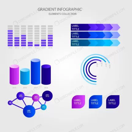 infographic element collection with gradient styl crcf1fa534c size0.46mb - title:Home - اورچین فایل - format: - sku: - keywords:وکتور,موکاپ,افکت متنی,پروژه افترافکت p_id:63922