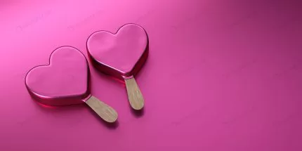 valentine s day two pink ice creams with heart sh crca416b194 size1.08mb 4000x2000 - title:Home - اورچین فایل - format: - sku: - keywords:وکتور,موکاپ,افکت متنی,پروژه افترافکت p_id:63922