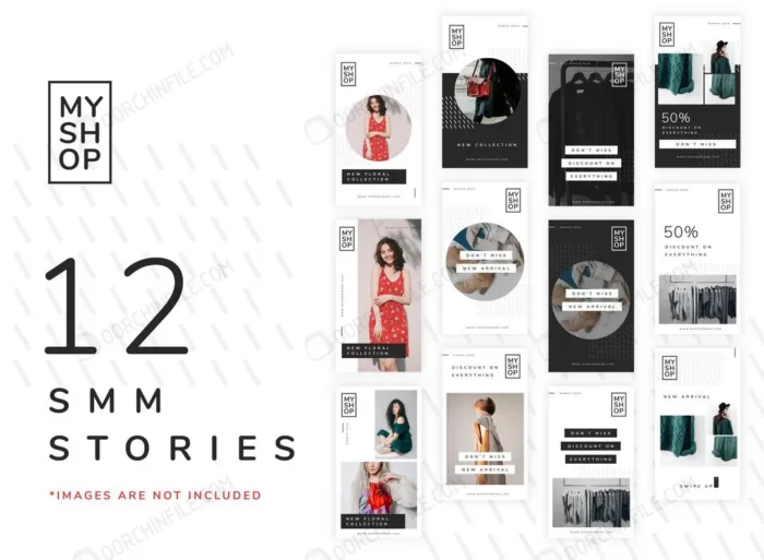 12 instagram story set template fashion shops crc3ab1e2d9 size7.62mb - title:مجموعه استوری اینستاگرام معرفی و فروش محصولات - اورچین فایل - format:PSD - فتوشاپ - sku:crc3ab1e2d9 - keywords:مجموعه استوری اینستاگرام معرفی و فروش محصولات p_id:105019