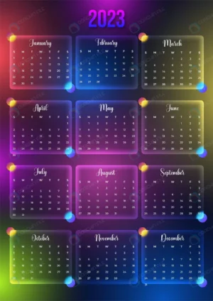 2023 calendar with glass morphism colorful backgro rnd796 frp31268817 1 - title:Home - اورچین فایل - format: - sku: - keywords: p_id:18