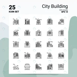 25 city building icon set business logo concept i crcd43aa65e size1.16mb - title:Home - اورچین فایل - format: - sku: - keywords: p_id:18