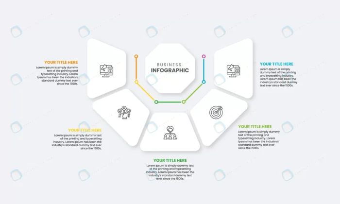 3d business infographic design flowchart steps el crce50f487e size6.89mb - title:اینفوگرافیک پنج مرحله ای با فرمت وکتور - اورچین فایل - format:EPS - وکتور - sku:crce50f487e - keywords: p_id:87373