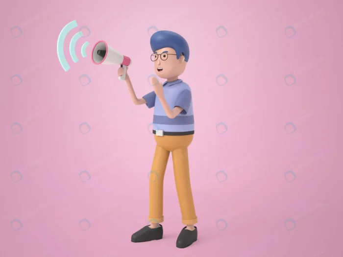 3d cartoon men illustration 2 crcb42d3d5a size97.84mb - title:کاراکتر 3 بعدی در حال صحبت با بلندگو - اورچین فایل - format:PSD - فتوشاپ - sku:crcb42d3d5a - keywords: p_id:78687