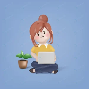 3d cartoon young woman sitting using laptop chara crc92519127 size10.09mb - title:Home - اورچین فایل - format: - sku: - keywords: p_id:18