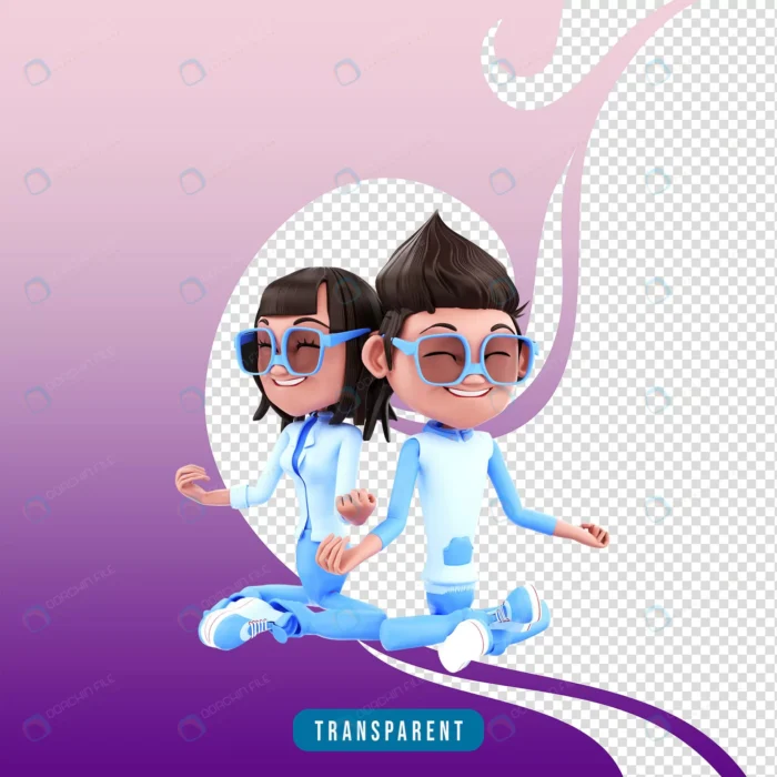3d character couple with yoga pose crcdc883719 size18.45mb - title:فایل فتوشاپ سه بعدی دختر و پسر در حال تمرین یوگا - اورچین فایل - format:PSD - فتوشاپ - sku:crcdc883719 - keywords: p_id:49168