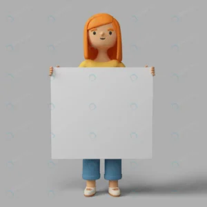 3d female character holding blank placard crc057650dc size53.45mb - title:Home - اورچین فایل - format: - sku: - keywords: p_id:18