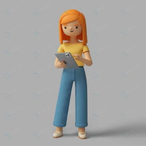 3d female character holding tablet device crc81ea41bd size39.96mb - title:Home - اورچین فایل - format: - sku: - keywords: p_id:18