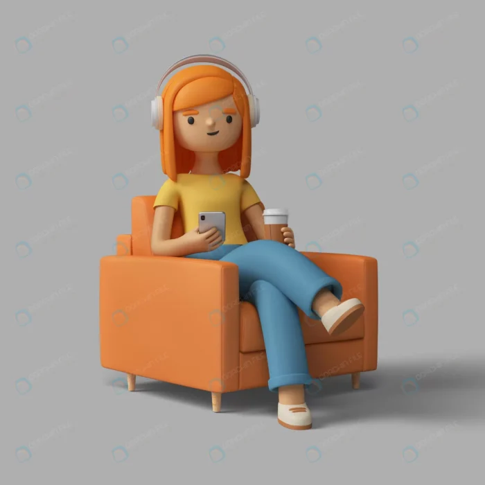 3d female character sitting chair with headphones crc6a7b0a13 size67.34mb - title:کاراکتر دختر سه بعدی با هدفون - اورچین فایل - format:PSD - فتوشاپ - sku:crc6a7b0a13 - keywords: p_id:40422