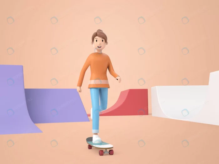 3d illustration character woman playing skatepark crcc526fd56 size111.43mb - title:کاراکتر 3 بعدی لایه باز دختر اسکیت باز - اورچین فایل - format:PSD - فتوشاپ - sku:crcc526fd56 - keywords: p_id:58039