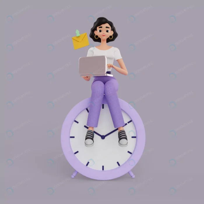3d illustration female graphic designer character crc20f05566 size37.34mb - title:کاراکتر لایه باز 3 بعدی دختر در حال ارسال ایمیل - اورچین فایل - format:PSD - فتوشاپ - sku:crc20f05566 - keywords: p_id:63727