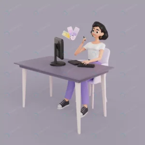 3d illustration female graphic designer character crccea697c8 size42.22mb - title:Home - اورچین فایل - format: - sku: - keywords: p_id:18