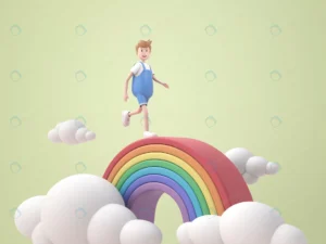 3d illustration little boy walking rainbow render crc8ead6a6b size121.06mb - title:Home - اورچین فایل - format: - sku: - keywords: p_id:18