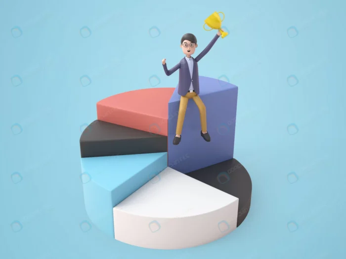 3d illustration young businessman sits holding tr crcb33c1213 size111.84mb - title:کاراکتر سه بعدی با کاپ قهرمانی - اورچین فایل - format:PSD - فتوشاپ - sku:crcb33c1213 - keywords: p_id:49275