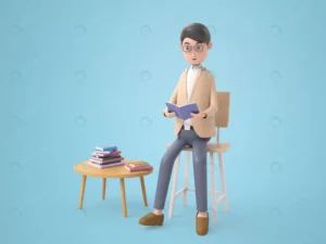 3d illustration young man reading book living roo crc5bbc0e96 size104.78mb 1 - title:Home - اورچین فایل - format: - sku: - keywords: p_id:18