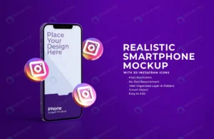 3d instagram icons with mobile screen mockup rnd945 frp12516611 - title:Home - اورچین فایل - format: - sku: - keywords: p_id:18