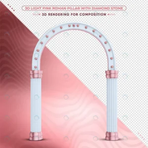 3d light pink roman pillar with shiny diamond sto crce52144e4 size66.24mb - title:Home - اورچین فایل - format: - sku: - keywords: p_id:18