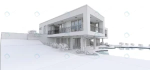 3d modern house 3d illustration crc608d14d0 size3.5mb 6439x3000 - title:Home - اورچین فایل - format: - sku: - keywords: p_id:18