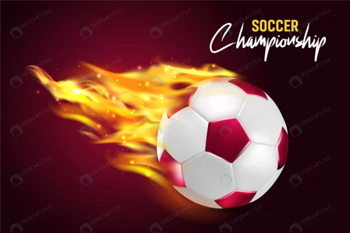 3d realistic maroon football flying fiery flames w rnd596 frp29682180 - title:وکتور رئال توپ فوتبال - اورچین فایل - format:EPS - وکتور - sku:frp29682180 - keywords: p_id:68609
