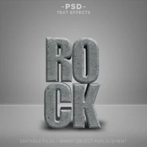 3d realistic rock style effects editable text - title:Home - اورچین فایل - format: - sku: - keywords: p_id:18