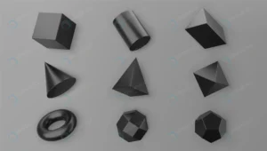 3d render black geometric shapes objects set isol crc484c0938 size9.68mb - title:Home - اورچین فایل - format: - sku: - keywords: p_id:18