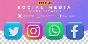 3d render social media logo collection icon crc3ad0ea29 size16.41mb - title:Home - اورچین فایل - format: - sku: - keywords: p_id:18