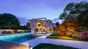 3d rendering impressive contemporary villa with g crcdb43756c size30.02mb 7680x4320 - title:Home - اورچین فایل - format: - sku: - keywords: p_id:18