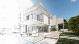 3d rendering upscale modern villa with pool garde crcc37ea203 size14.00mb 7680x4320 - title:Home - اورچین فایل - format: - sku: - keywords: p_id:18