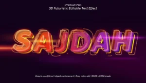 3d sajdah editable text effect - title:Home - اورچین فایل - format: - sku: - keywords: p_id:18