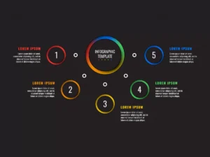 5 steps infographic template with round paper cut crce8de8f7d size1.06mb - title:Home - اورچین فایل - format: - sku: - keywords: p_id:18