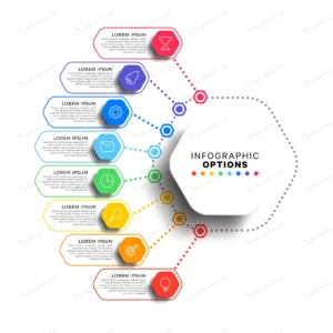 8 steps infographic template with realistic hexag crc00b9942b size4.02mb - title:Home - اورچین فایل - format: - sku: - keywords: p_id:18