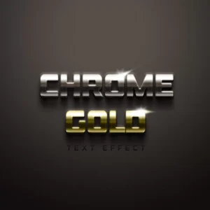 Chrome Gold Text Effect PIXEDEN - title:Home - اورچین فایل - format: - sku: - keywords: p_id:18