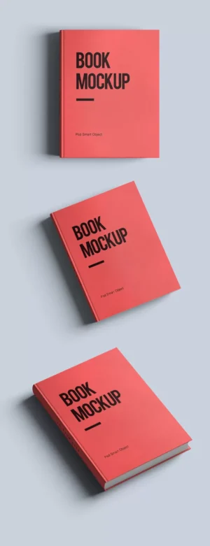 Free PSD Book Mockup - title:Home - اورچین فایل - format: - sku: - keywords: p_id:18