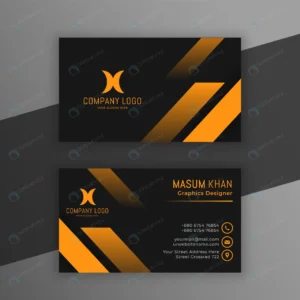 abstract black yellow business card design crcaf8a3936 size1.05mb - title:Home - اورچین فایل - format: - sku: - keywords: p_id:18