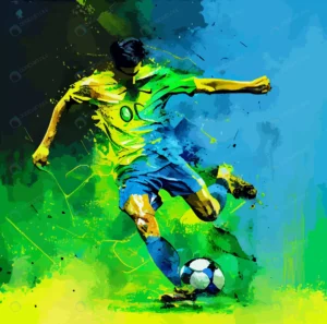 abstract brazil soccer player with ball rnd641 frp34594534 - title:Home - اورچین فایل - format: - sku: - keywords: p_id:18